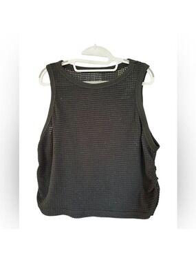 SHEIN Black Mesh Tank Top (4x Runs Smaller)